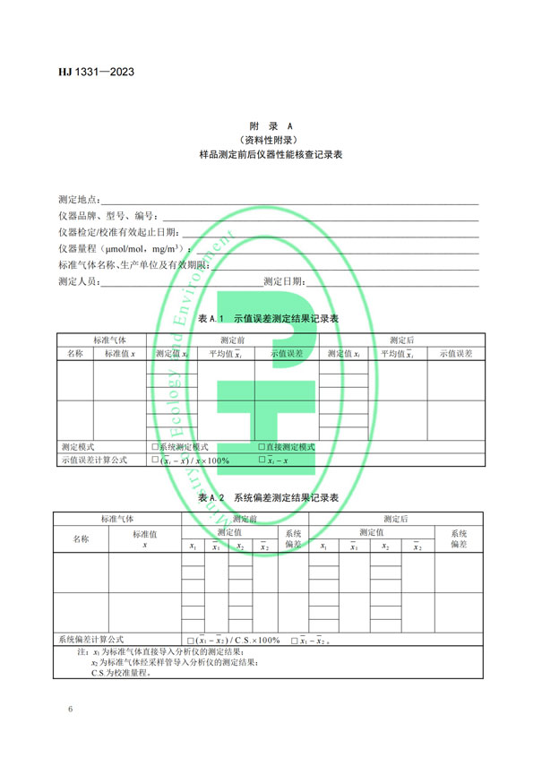 HJ 1331-2023《固定污染源廢氣總烴、甲烷和非甲烷總烴的測定便攜式催化氧化-氫火焰離子化檢測器法》-8 HJ 1331-2023《固定污染源廢氣總烴、甲烷和非甲烷總烴的測定便攜式催化氧化-氫火焰離子化檢測器法》-8