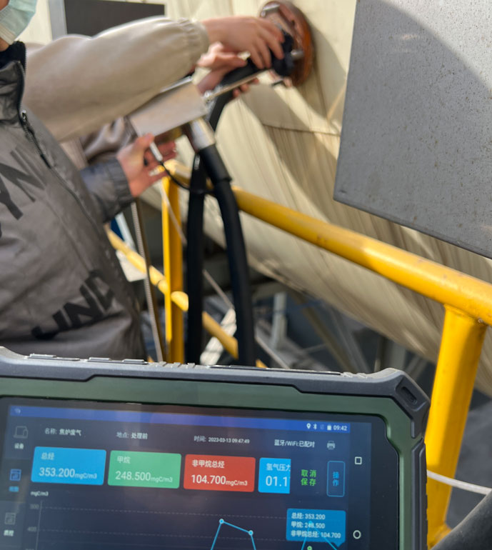 PF-300山西梗陽能源有限公司現場測試