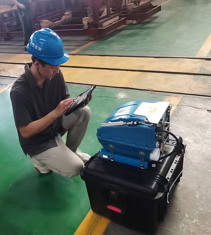 長沙水泵廠非甲烷總烴濃度現(xiàn)場(chǎng)測(cè)試